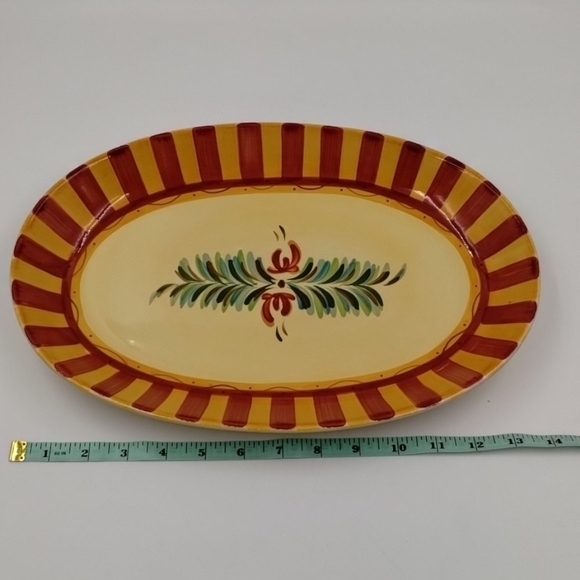 Gail Pittman Oval Serving Dish large Platter Siena SLAH Southern Living - Picture 10 of 11